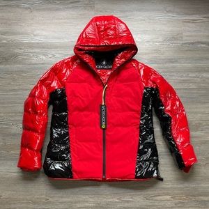 Body Glove red and black puffer jacket